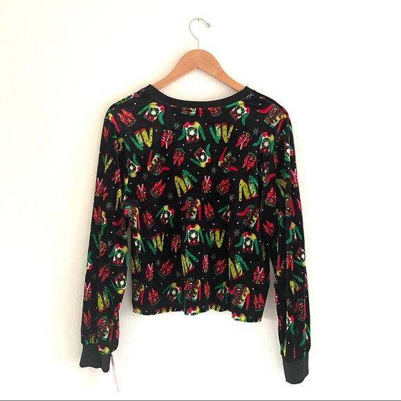 Ugly Christmas Sweater Crop Top - Picture 9 of 10